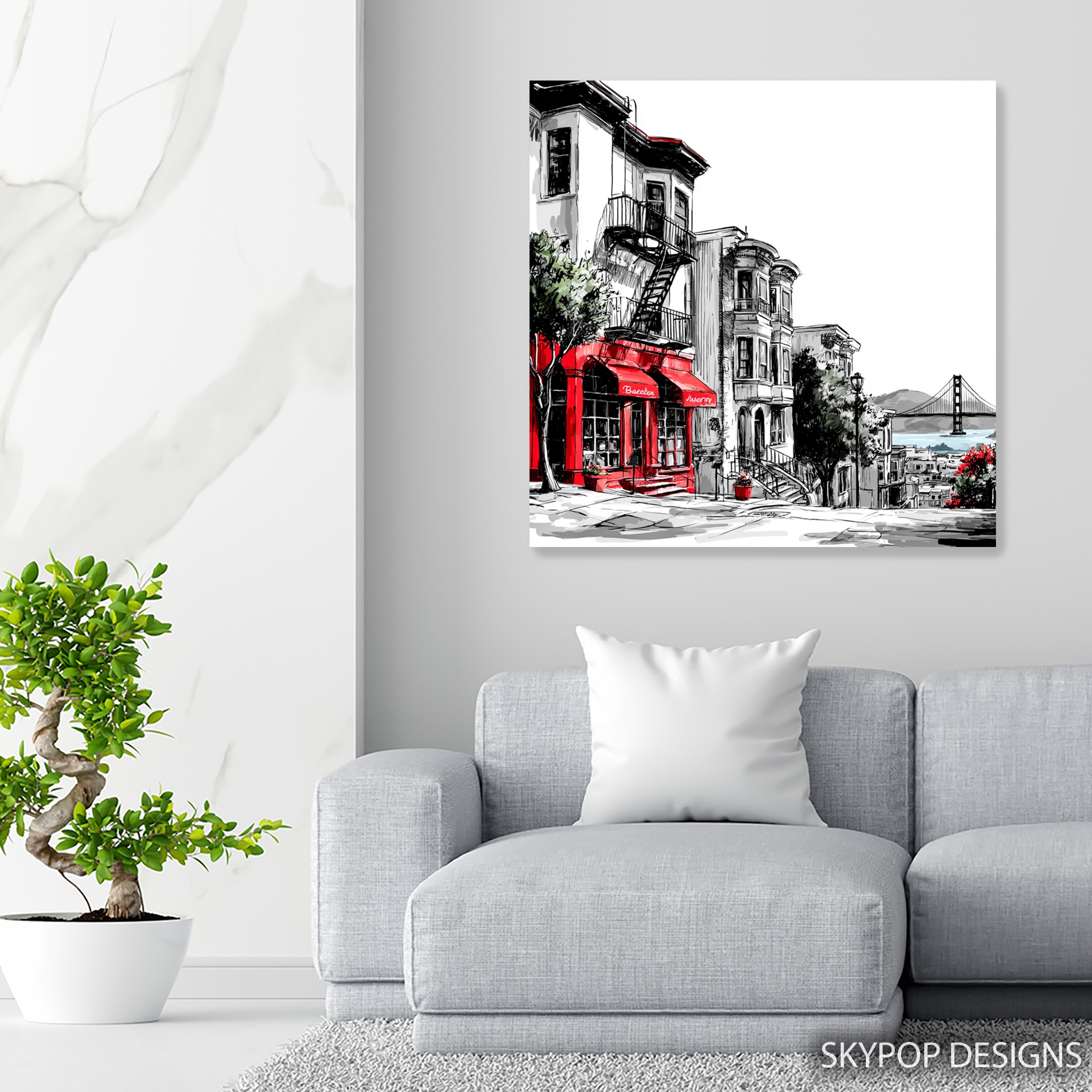 5.jpg San Francisco Street Scene Art
