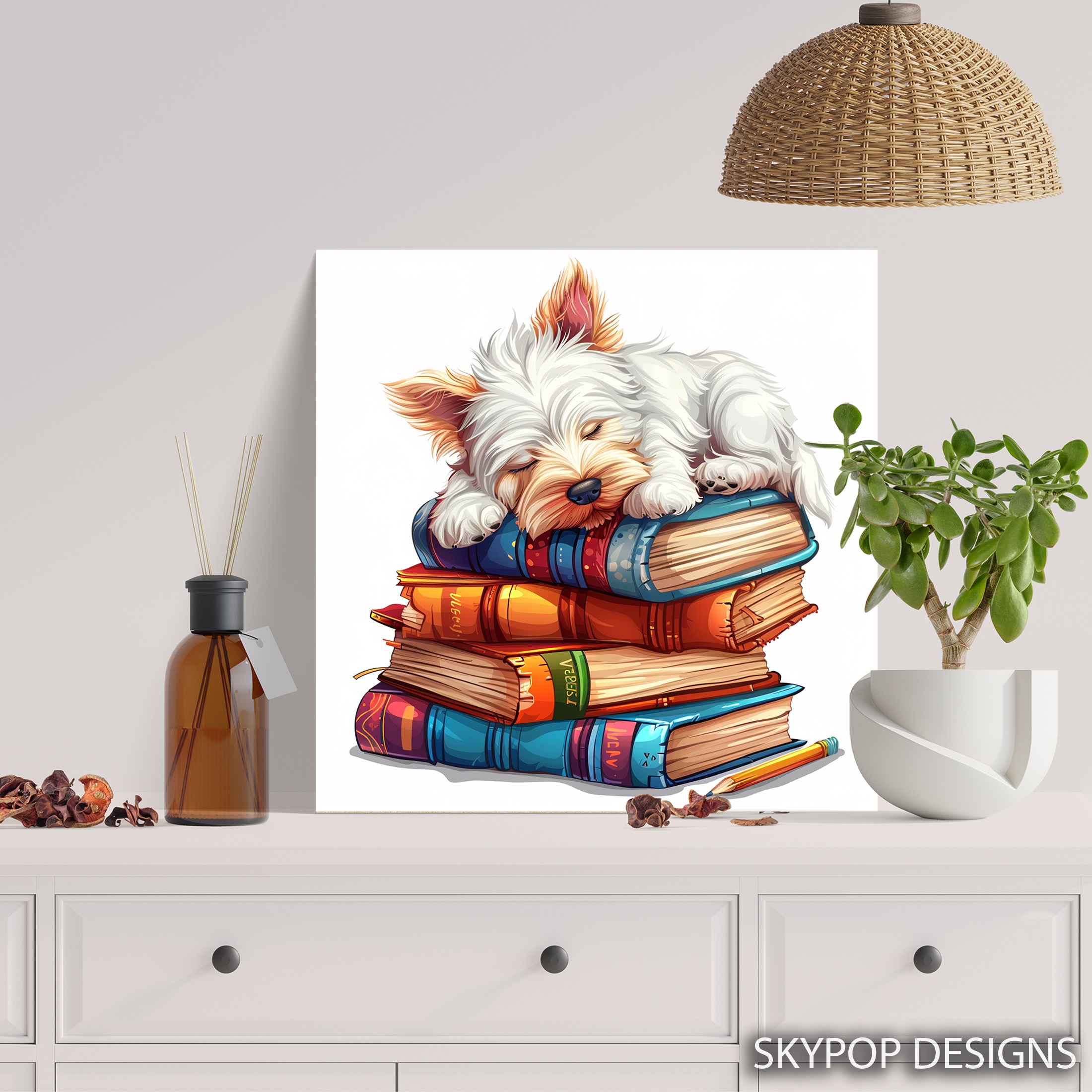 5.jpg Westie Dog Art