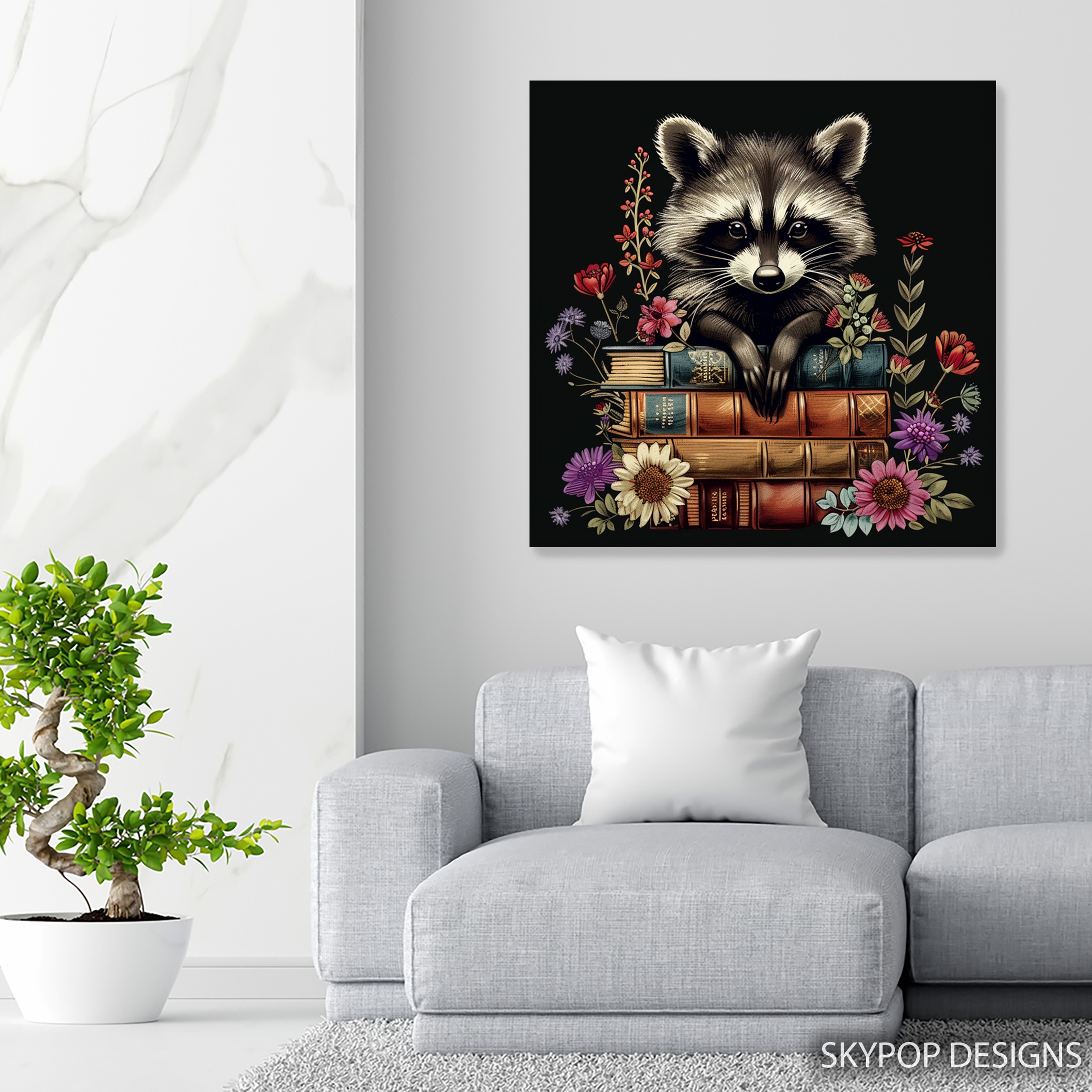 5.jpg Raccoon Book Art