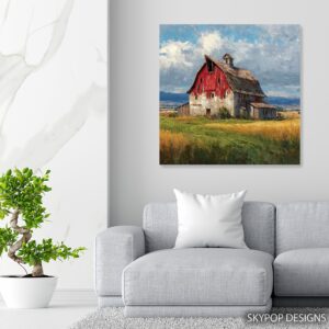 Rustic Red Barn Art