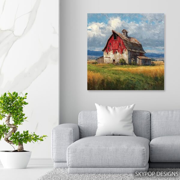 Rustic Red Barn Art