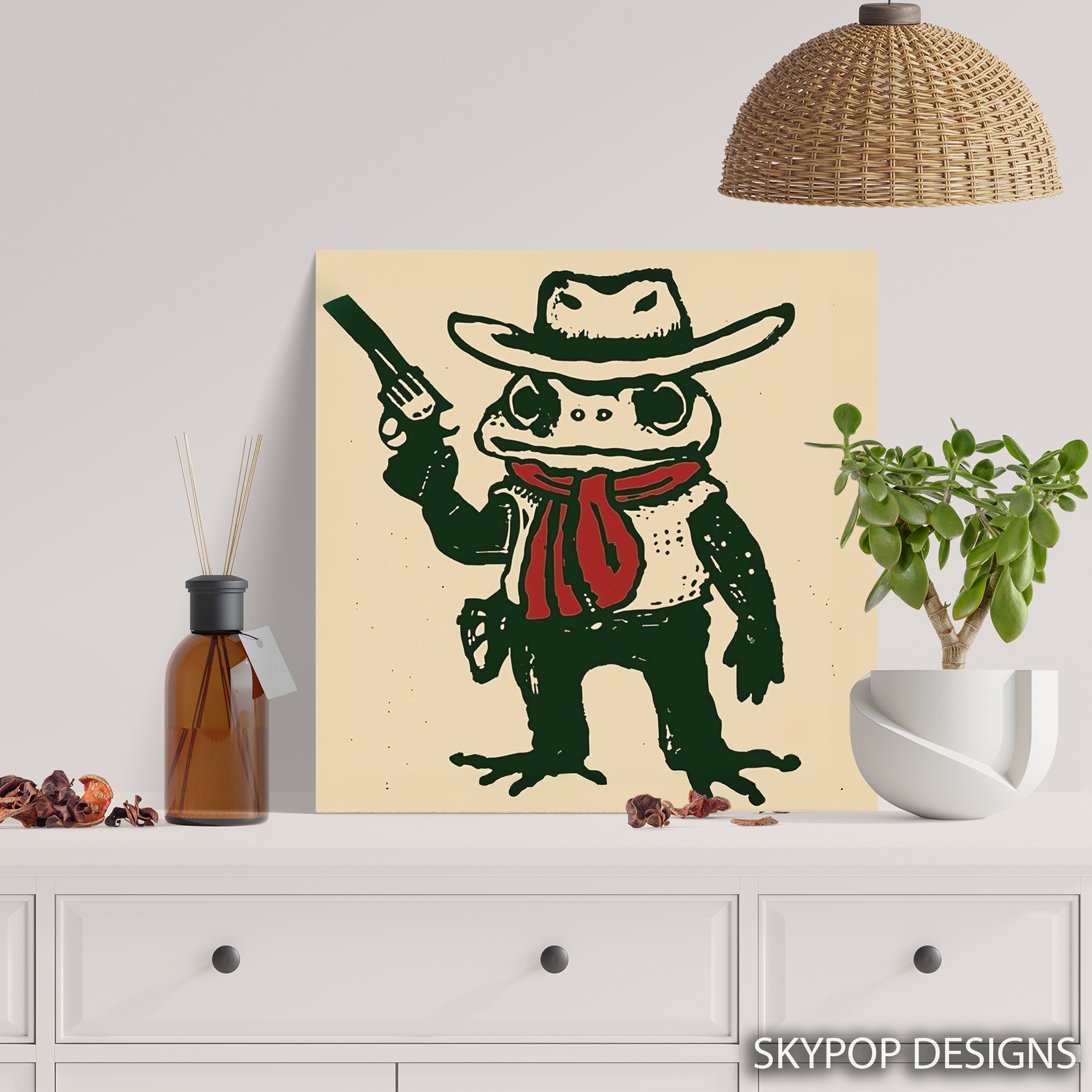 5.jpg Cowboy Frog Art