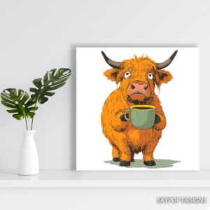 Highland Cow Art