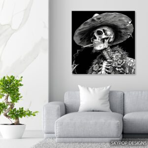 Skull Sombrero Art