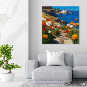 Coastal Poppy Paradise Art