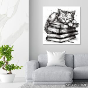 Cat Nap Book Art