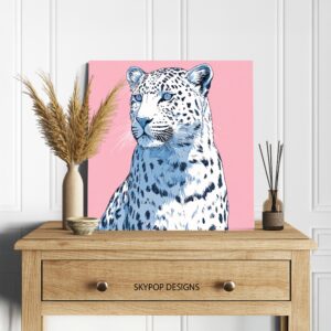 Blue Leopard Art