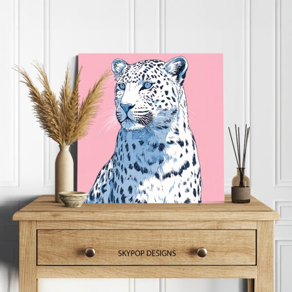 Blue Leopard Art