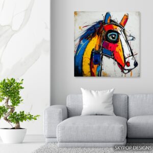 Colorful Horse Art