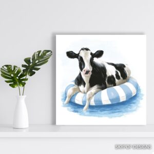 Cow Pool Float Art
