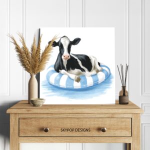 Cow Pool Float Art
