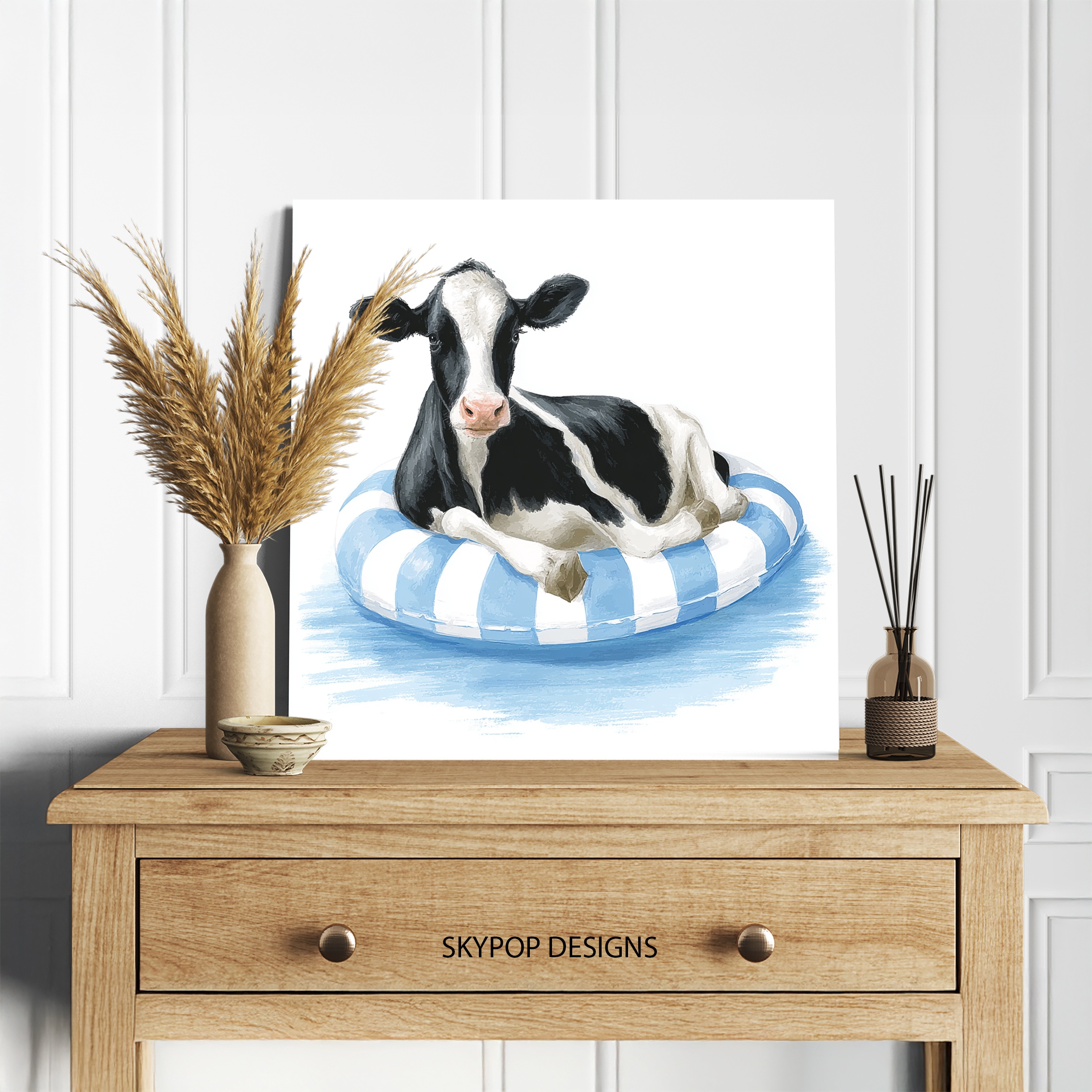 5.jpg Cow Pool Float Art