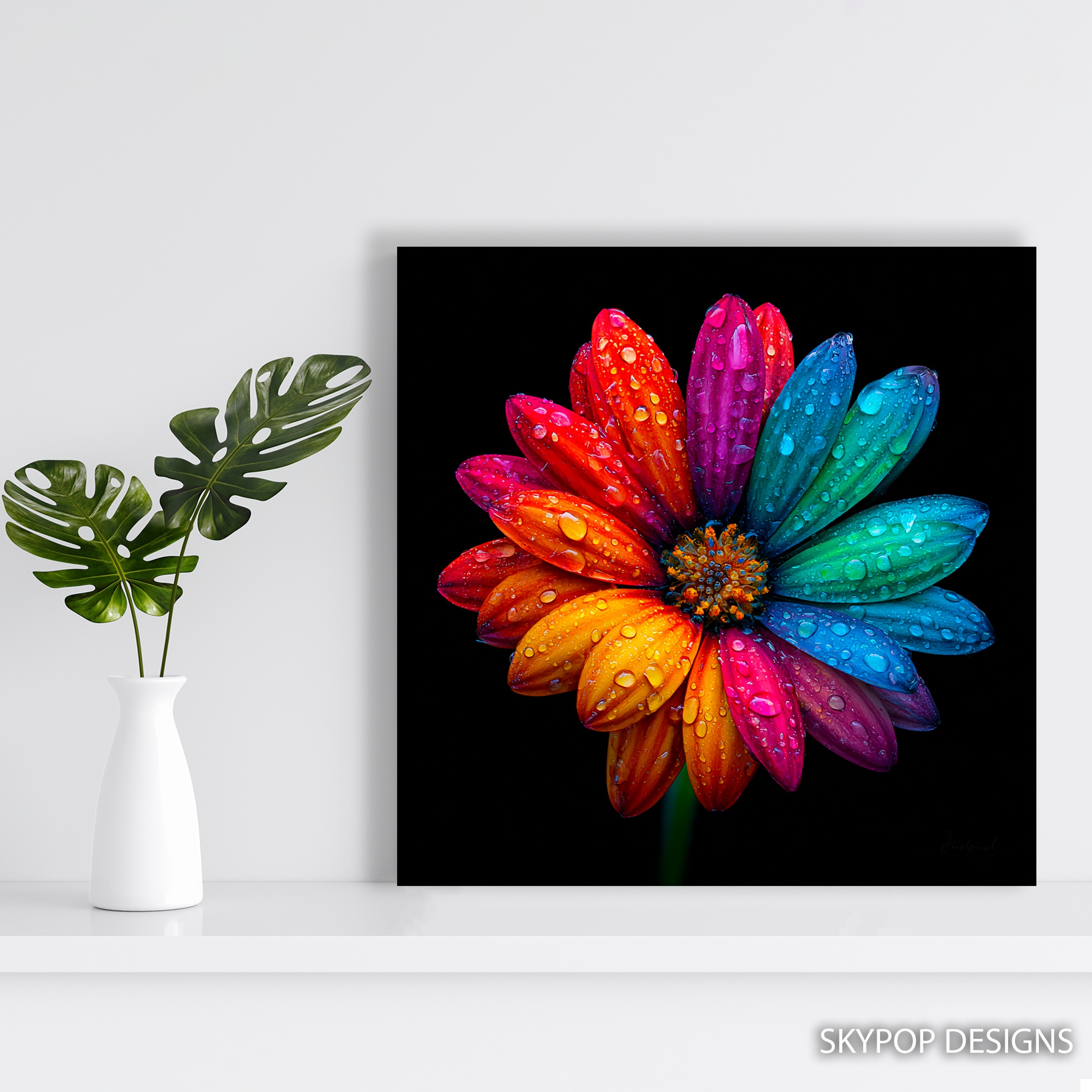 5.jpg Rainbow Daisy Art