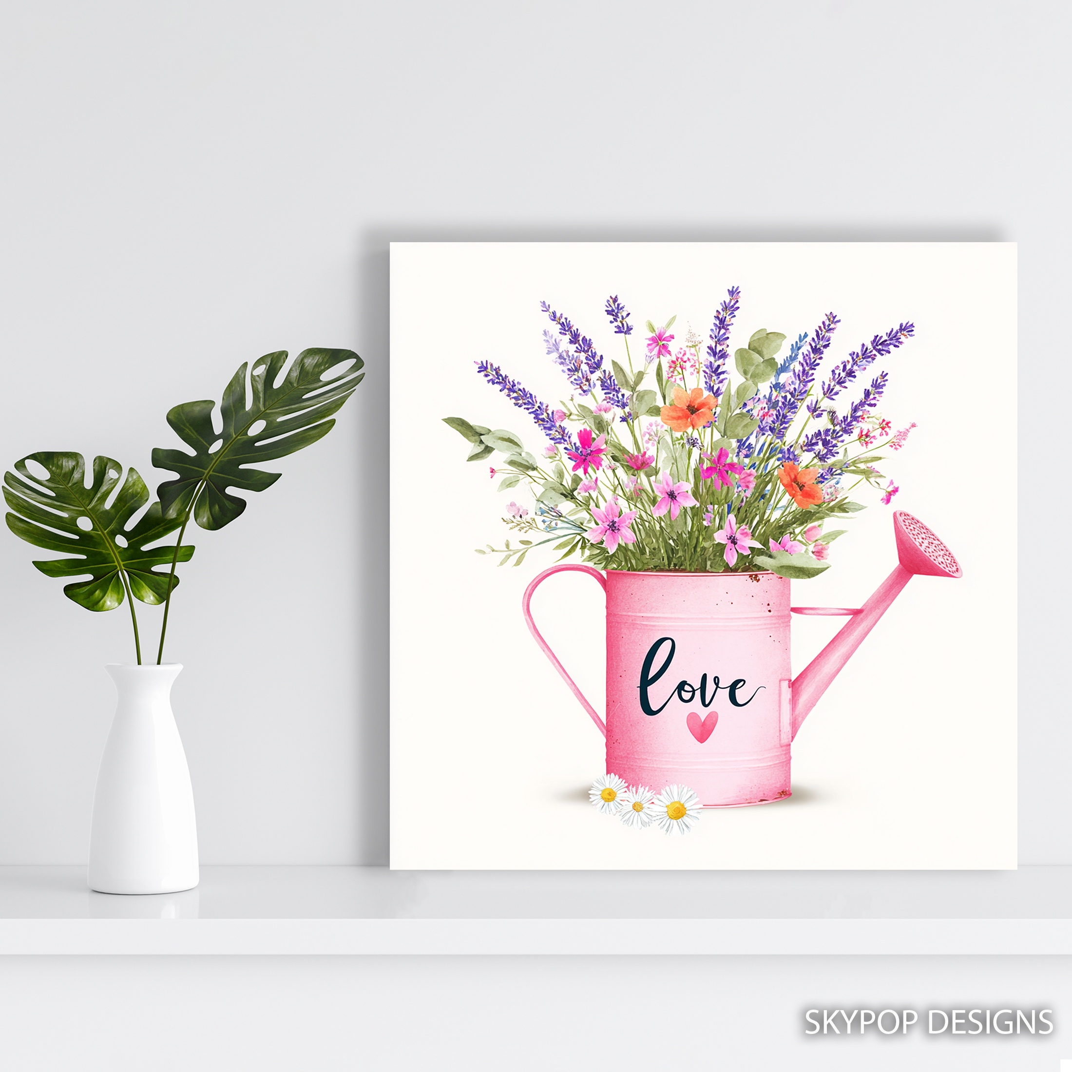 5.jpg Love Blooms Watering Can Art