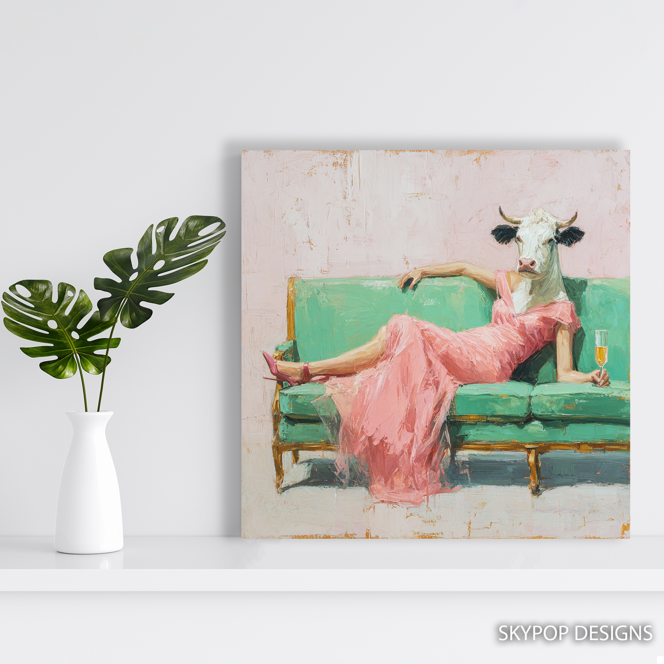 5.jpg Glamorous Cow Art