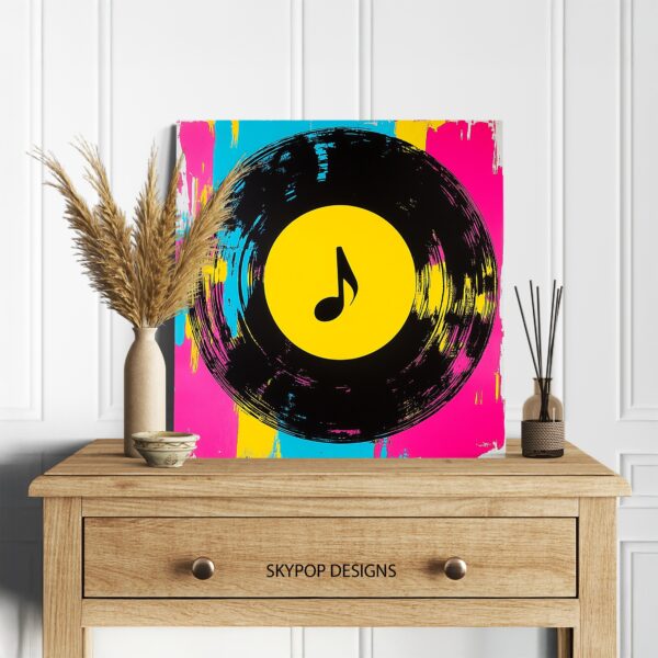 Vinyl Record Music Note Art