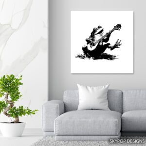 Frog Guitar Art