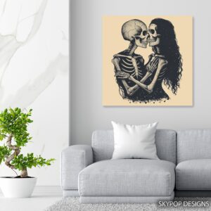 Eternal Love Skeleton Art