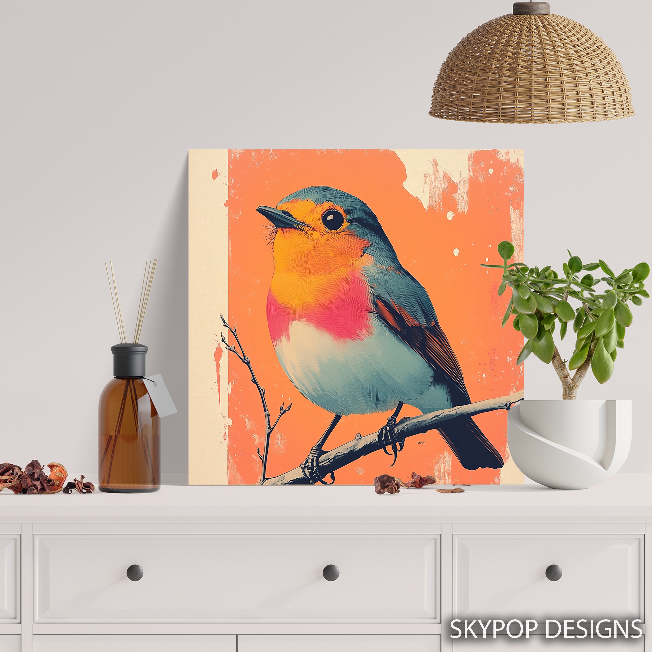 5.jpg Robin Bird Art
