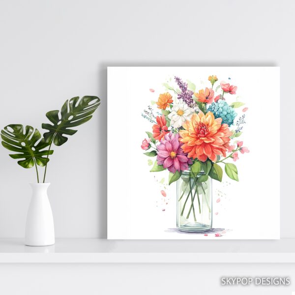 Vibrant Flower Bouquet Art