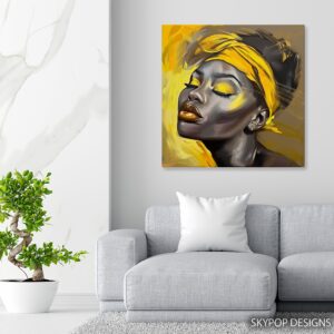 Golden Glow Portrait Art