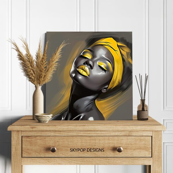 Golden Glow Portrait Art