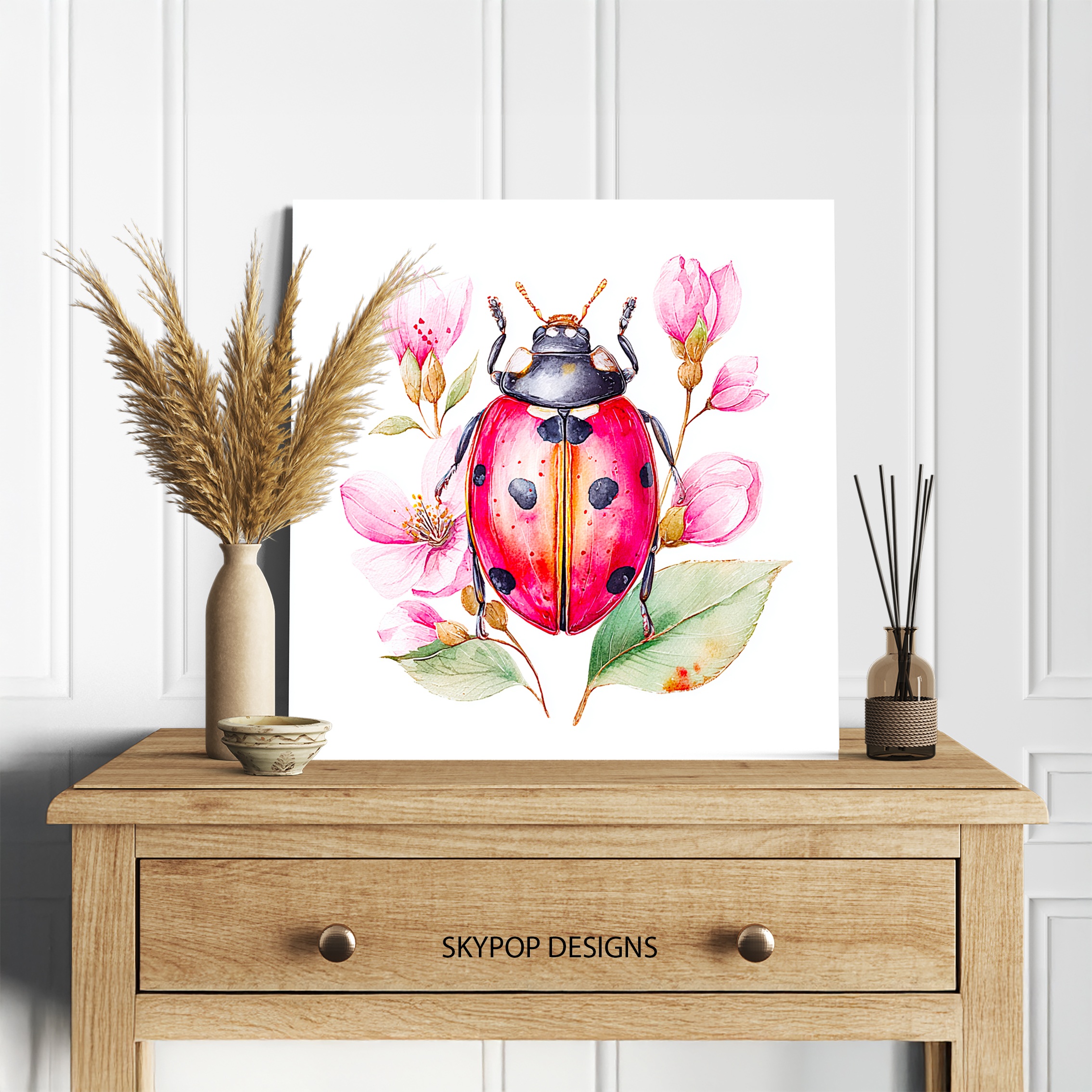 5.jpg Floral Cactus Art