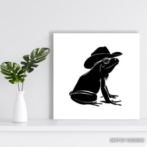 Cowboy Frog Art