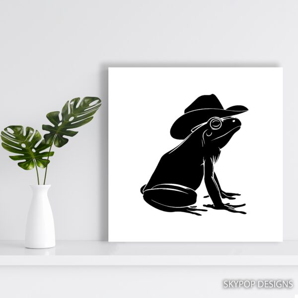 Cowboy Frog Art
