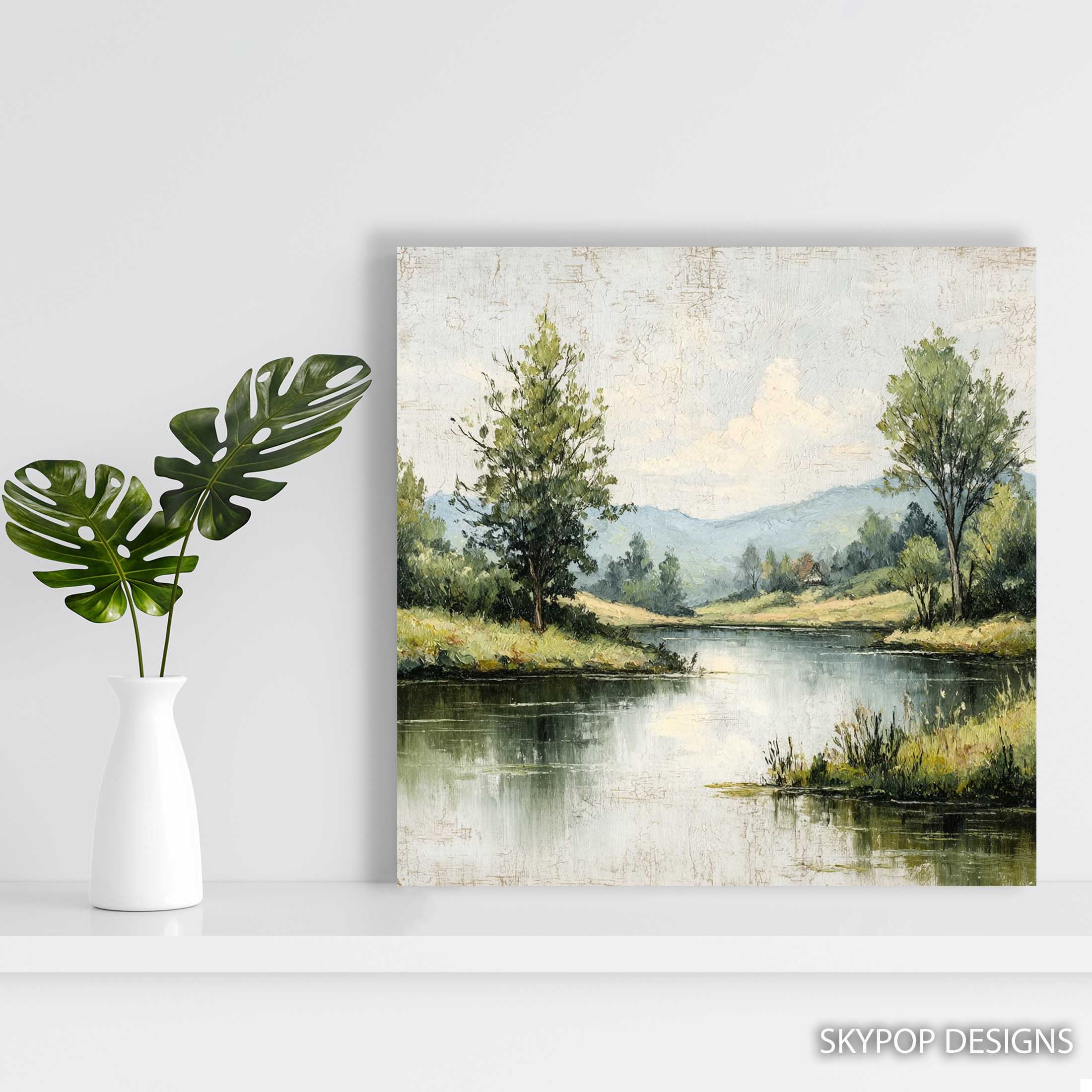 5.jpg Tranquil River Landscape Art