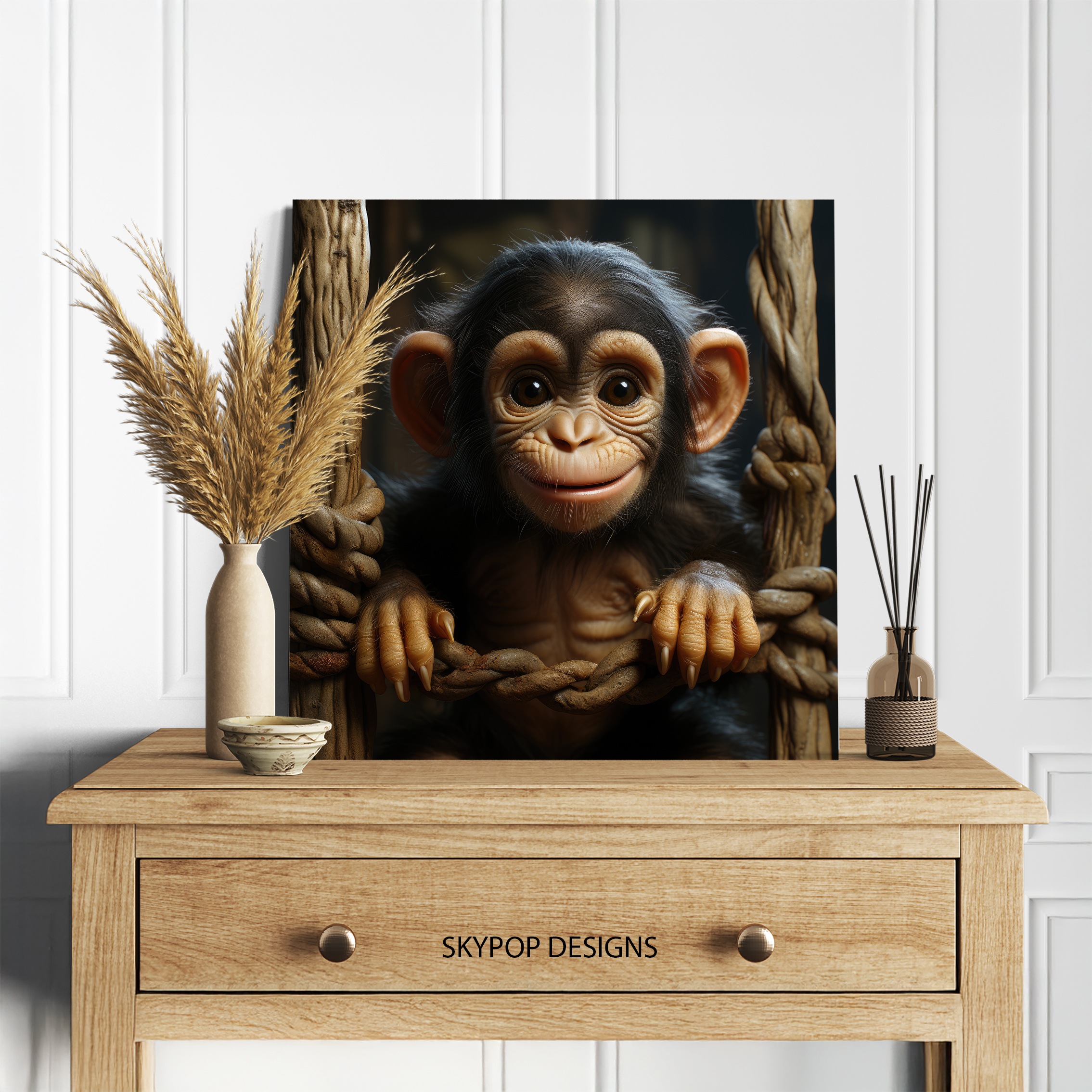 5.jpg Chimpanzee Art