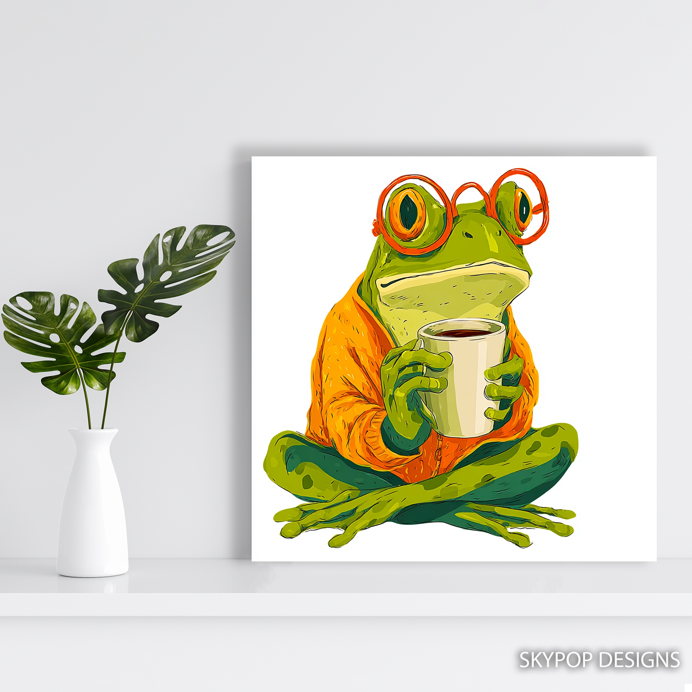 5.jpg Coffee Frog Art