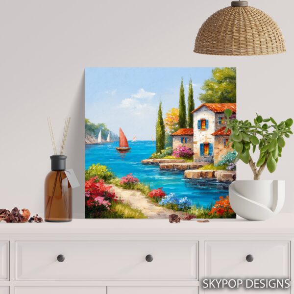 Mediterranean Seaside Retreat Art
