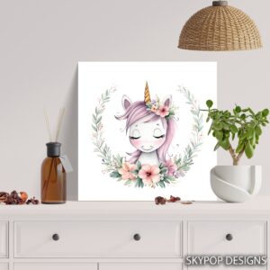 Unicorn Flower Crown Art