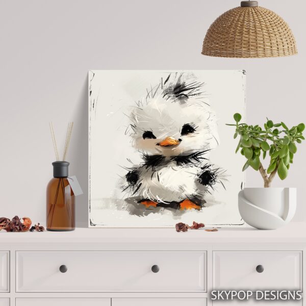Fluffy Duckling Art