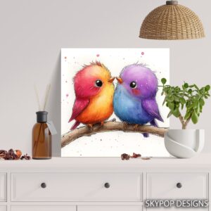 Colorful Birds Art