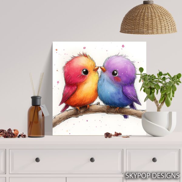 Colorful Birds Art