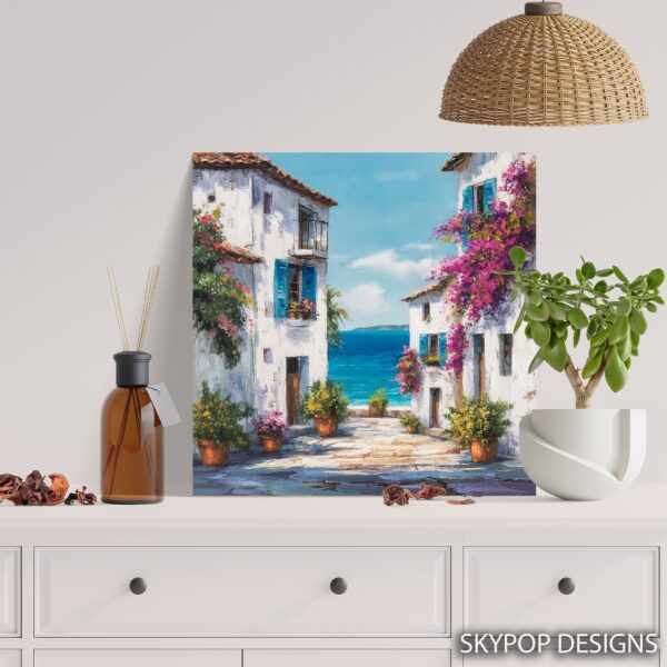 Mediterranean Seaside Village Art