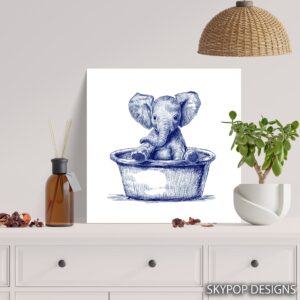 Baby Elephant Art