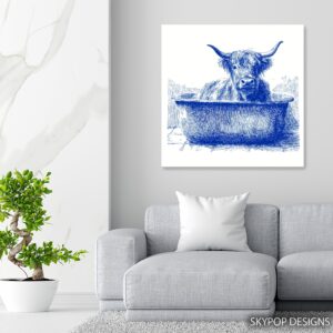 Highland Cow Art