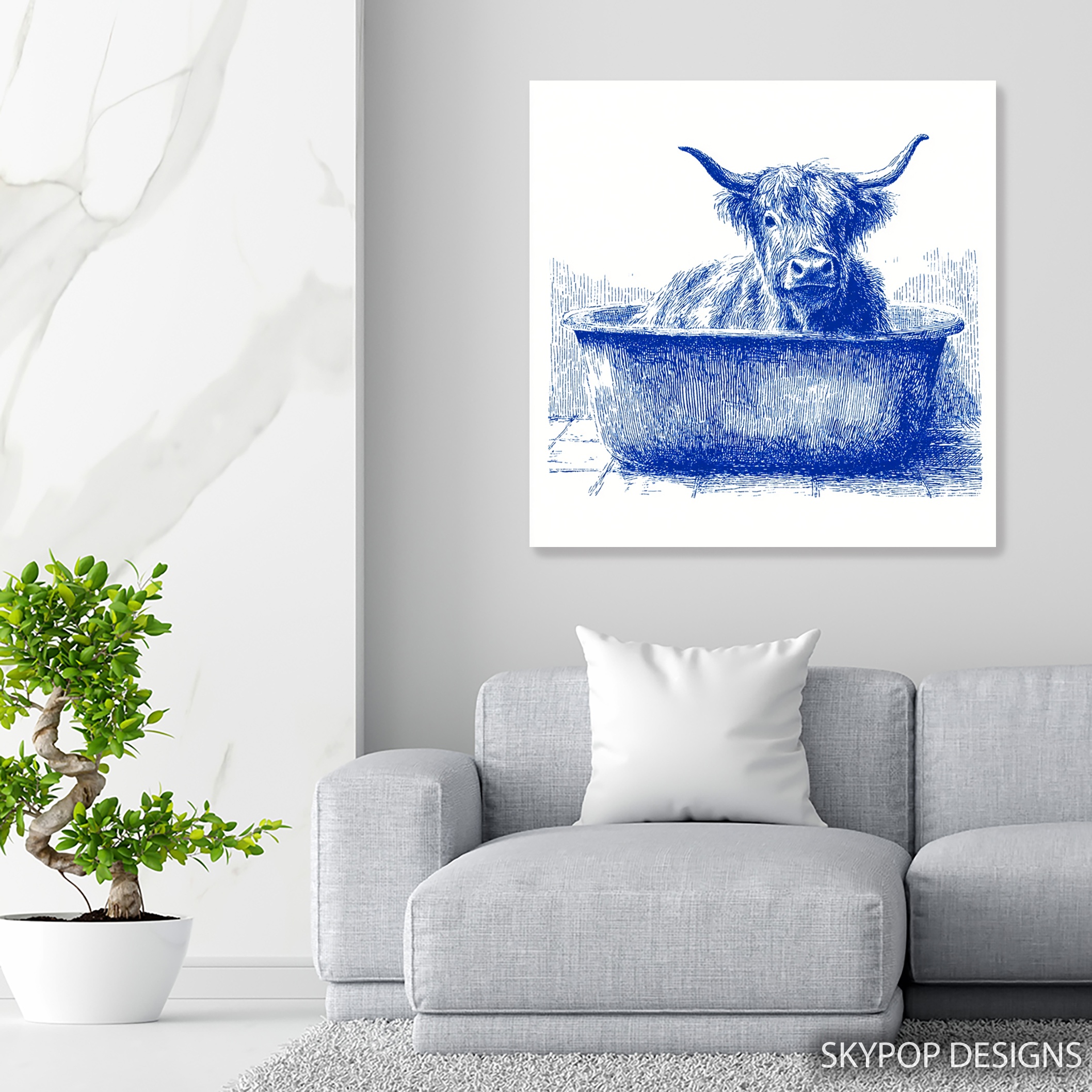 5.jpg Highland Cow Art