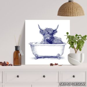 Highland Cow Art