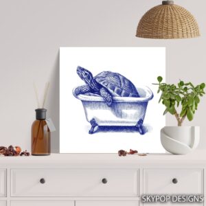 Turtle Bathtub Art