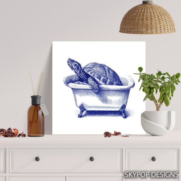 Turtle Bathtub Art