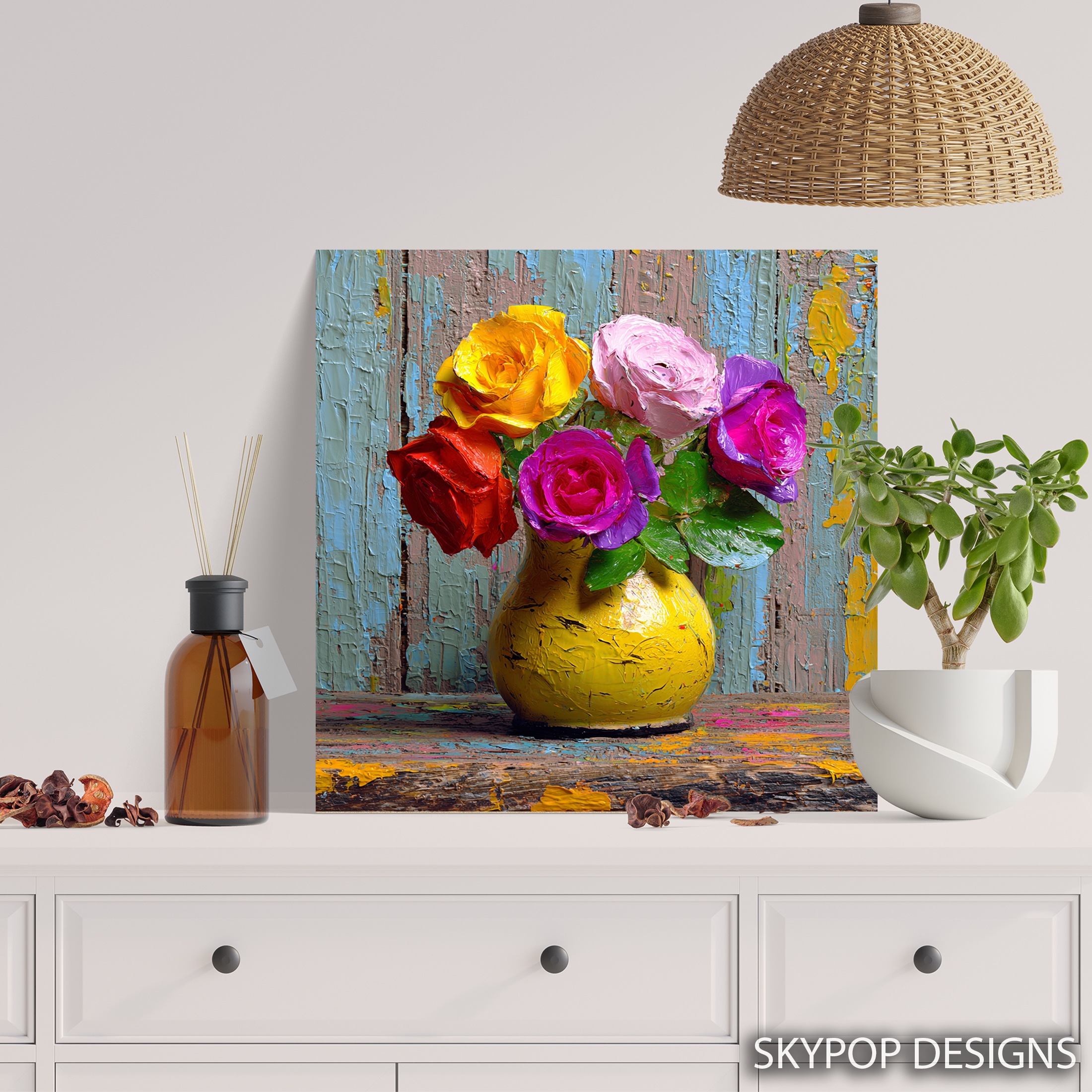 5.jpg Vibrant Roses Bouquet Art