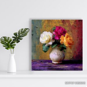 Vibrant Rose Bouquet Art