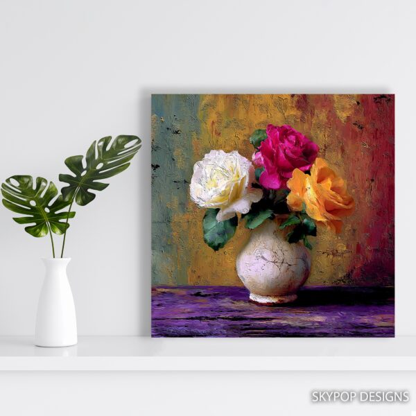 Vibrant Rose Bouquet Art