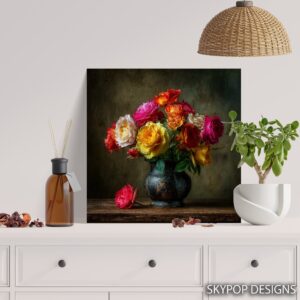 Vibrant Rose Bouquet Art