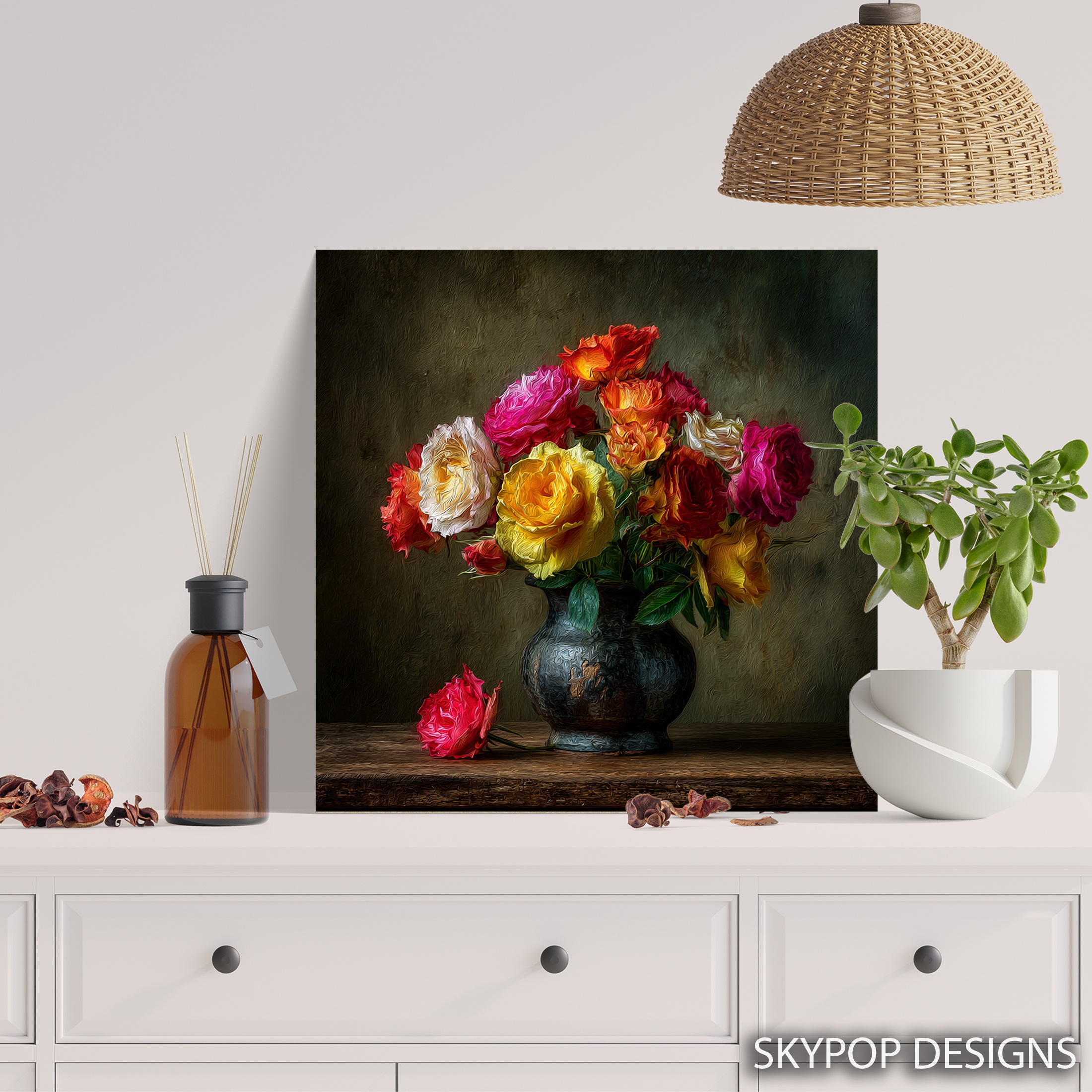 5.jpg Vibrant Rose Bouquet Art