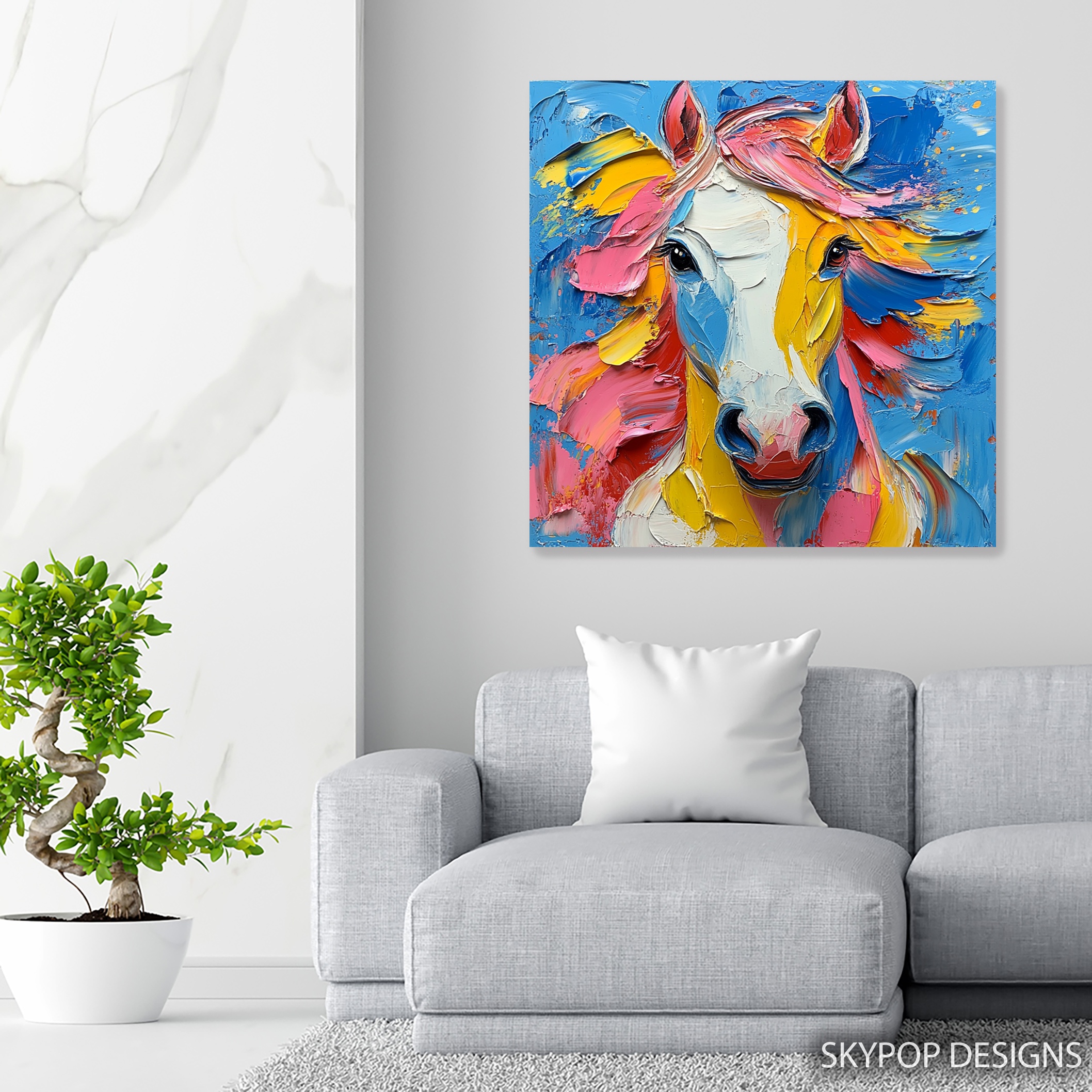 5.jpg Colorful Horse Art